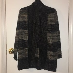Grey and black cardigan
